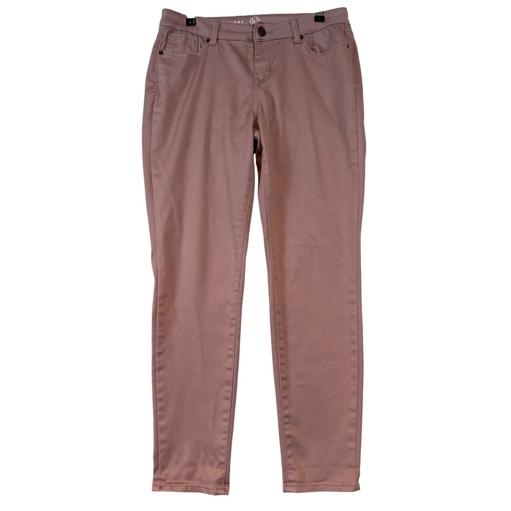 Westport Signature Fit Skinny Pants Womens 4 Dusty Rose Mauve Stretch Jeans